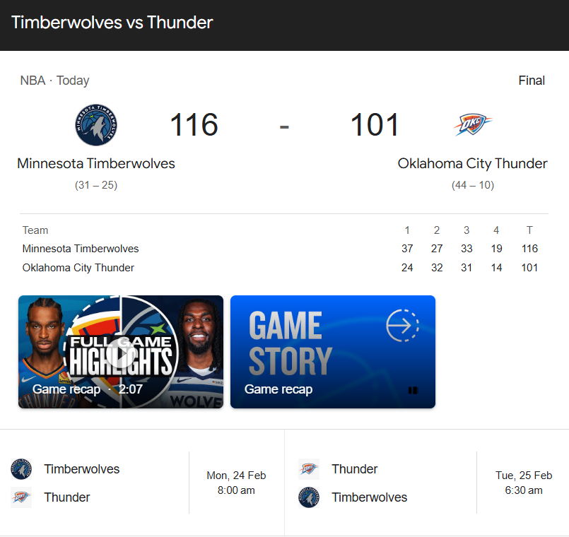 timberwolves game,