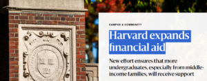 Harvard Expands Financial Aid: More Students to Benefit&hellip;