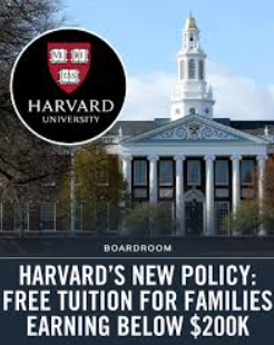 Harvard free tuition