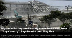 Catastrophic 7.7-Magnitude Earthquake Strikes Thailand and Myanmar: Widespread&hellip;