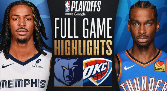 thunder vs grizzlies