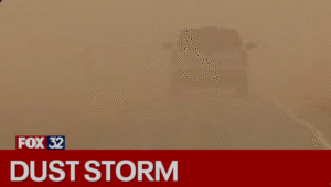 “Dust Storm Warning Shocks Illinois: Chicago Engulfed in…