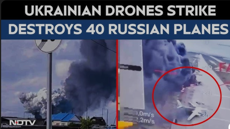 🔥Shocking “Ukraine Unleashes Hell: Deadly Drone Attack Annihilates Russian Bombers in Game-Changing Strike”