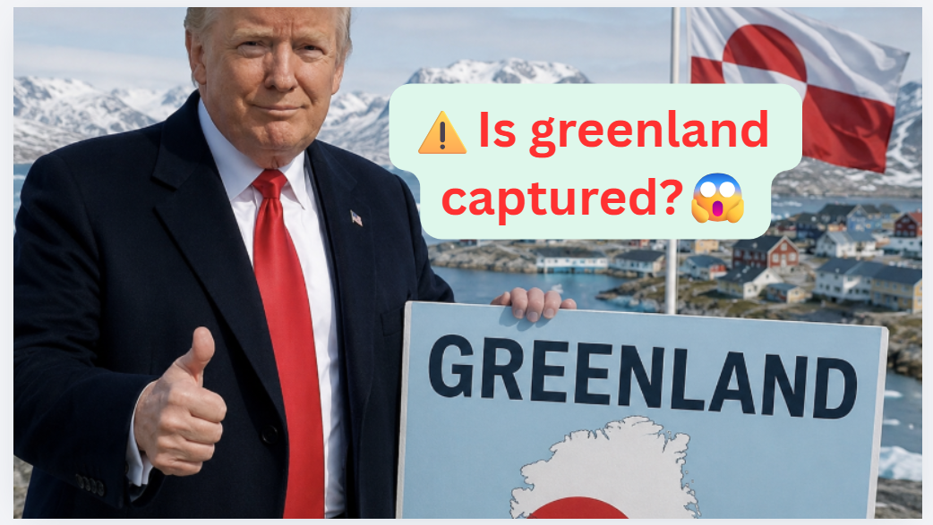Is Greenland captured ?Trump Sparks Global Tensions: Donald Threatens NATO Allies Over Strategic Arctic Island